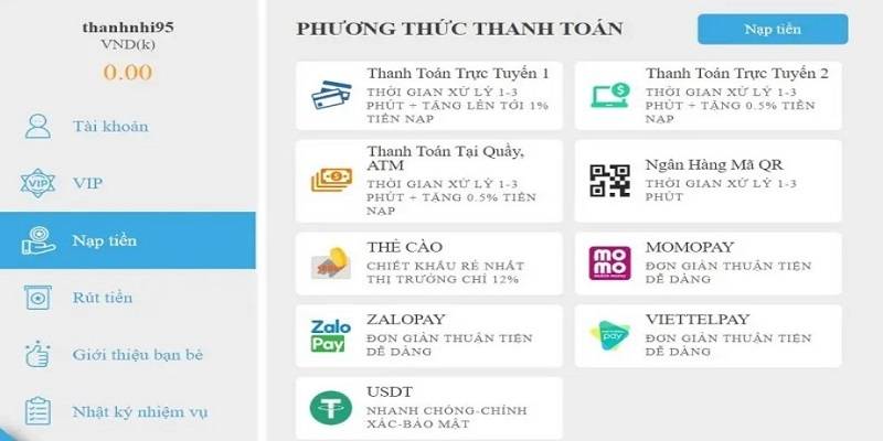 Hướng Dẫn Nạp Tiền Tại Jun88